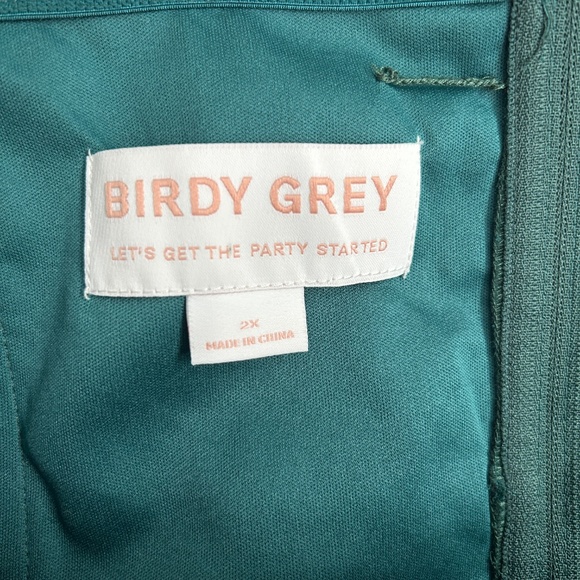Birdey Grey 2X Bridesmaid Dress - Picture 3 of 5